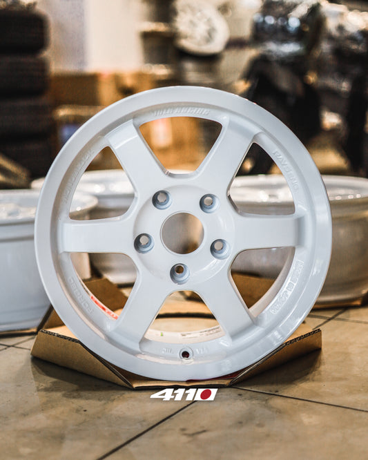 Volk Rays TE37 Gravel 15x7 ET35 5x114.3 Dash White